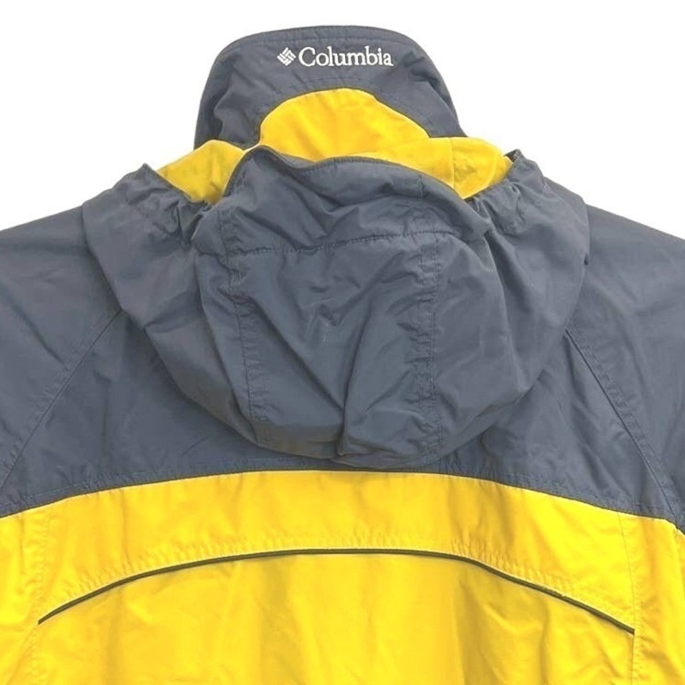 Columbia Interchange Core Jacket Women's L Yellow Hooded Packable Rain Shell - Picture 4 of 12